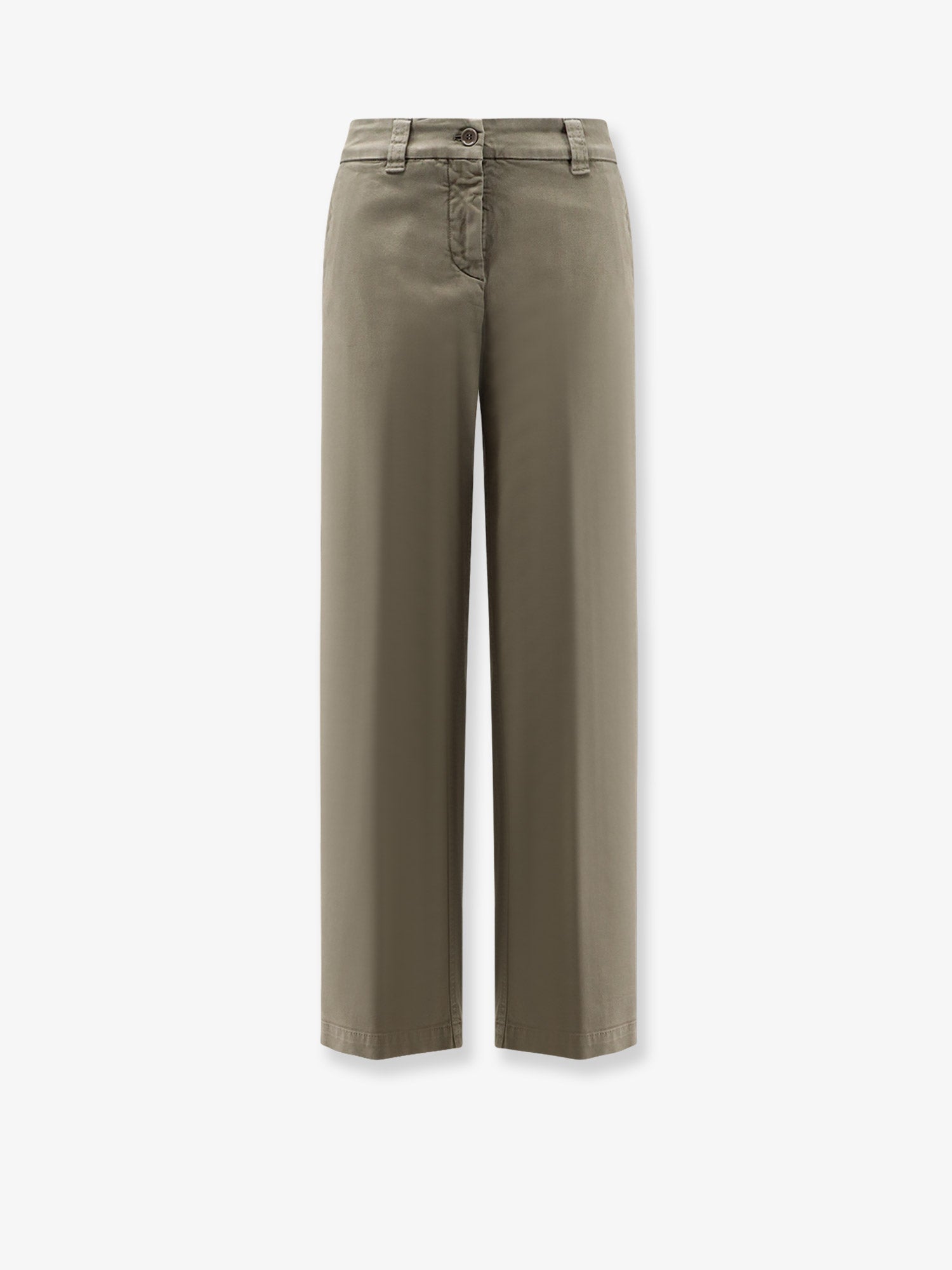 Cotton Tailored Trousers — Gray
