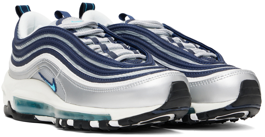 Navy & Silver Air Max 97 Sneakers