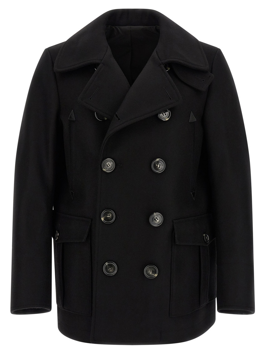 Black Double Breasted Coat