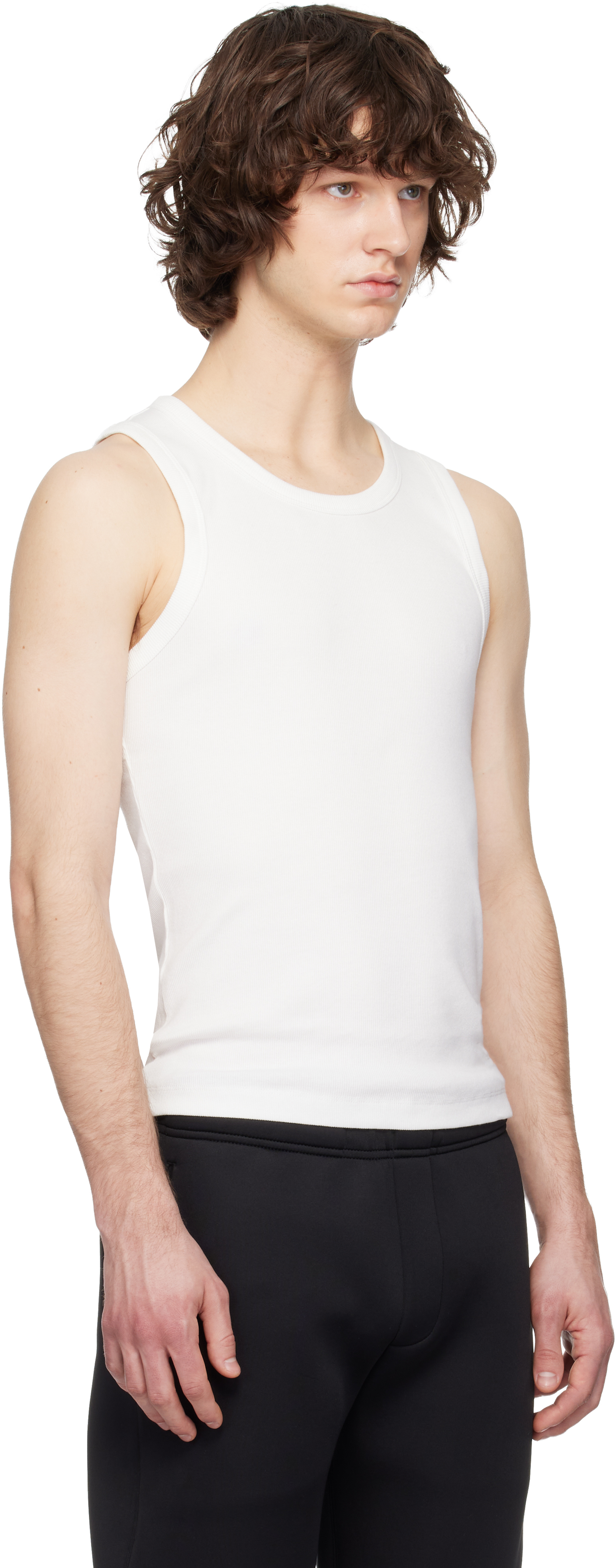 White Rib Tank Top