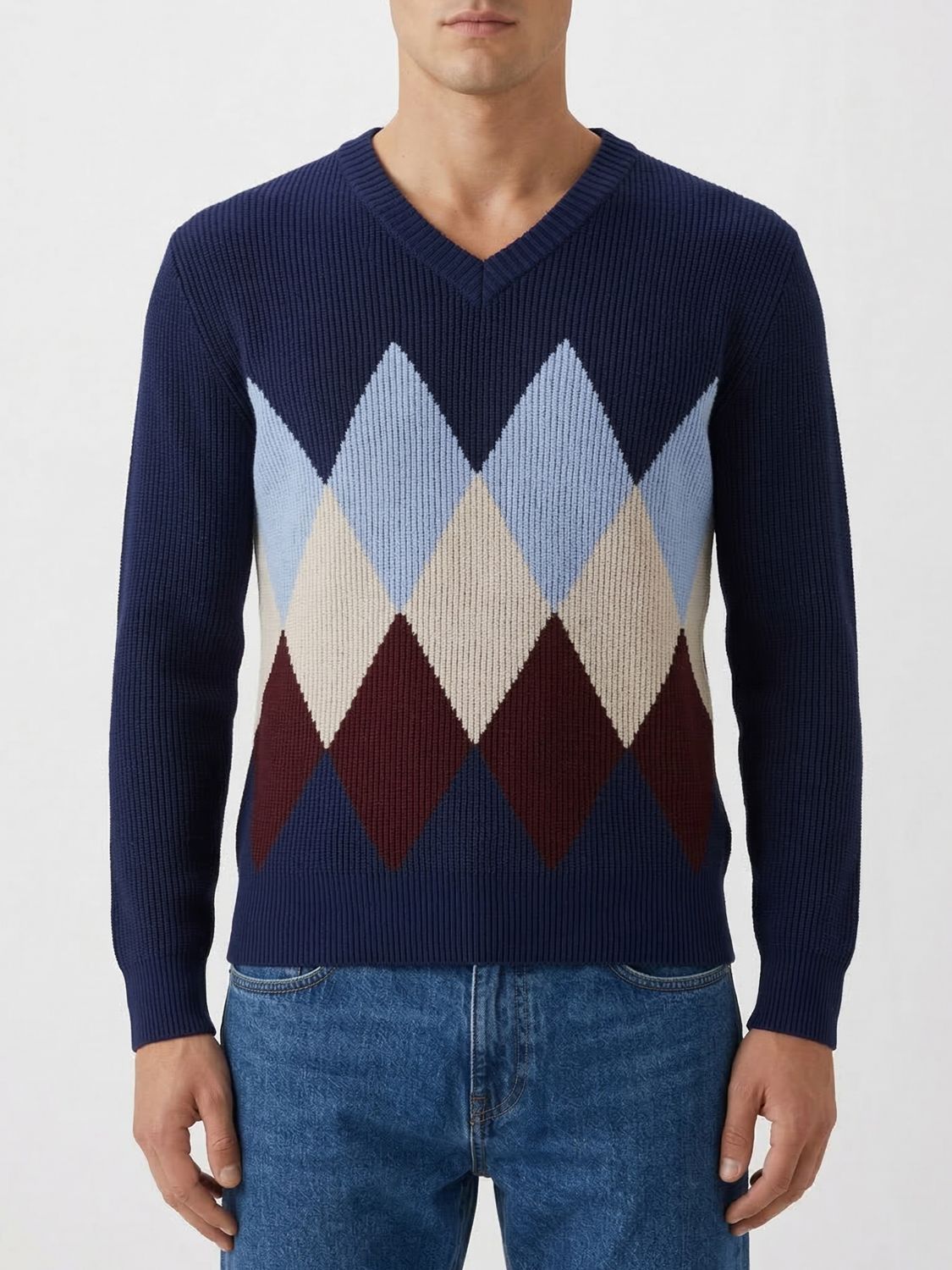Sweater Men color Blue