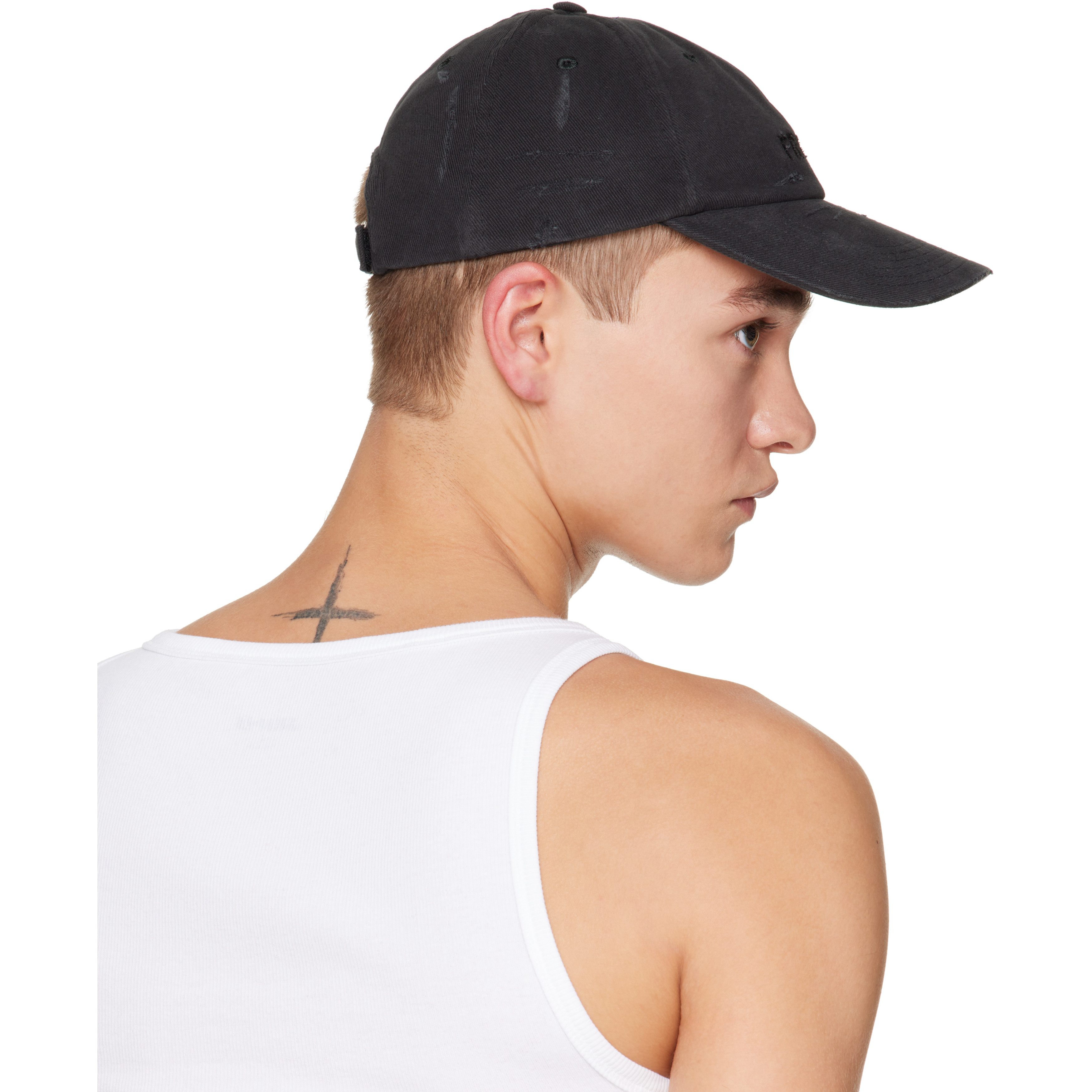 Black 'Friday' Distressed Cap