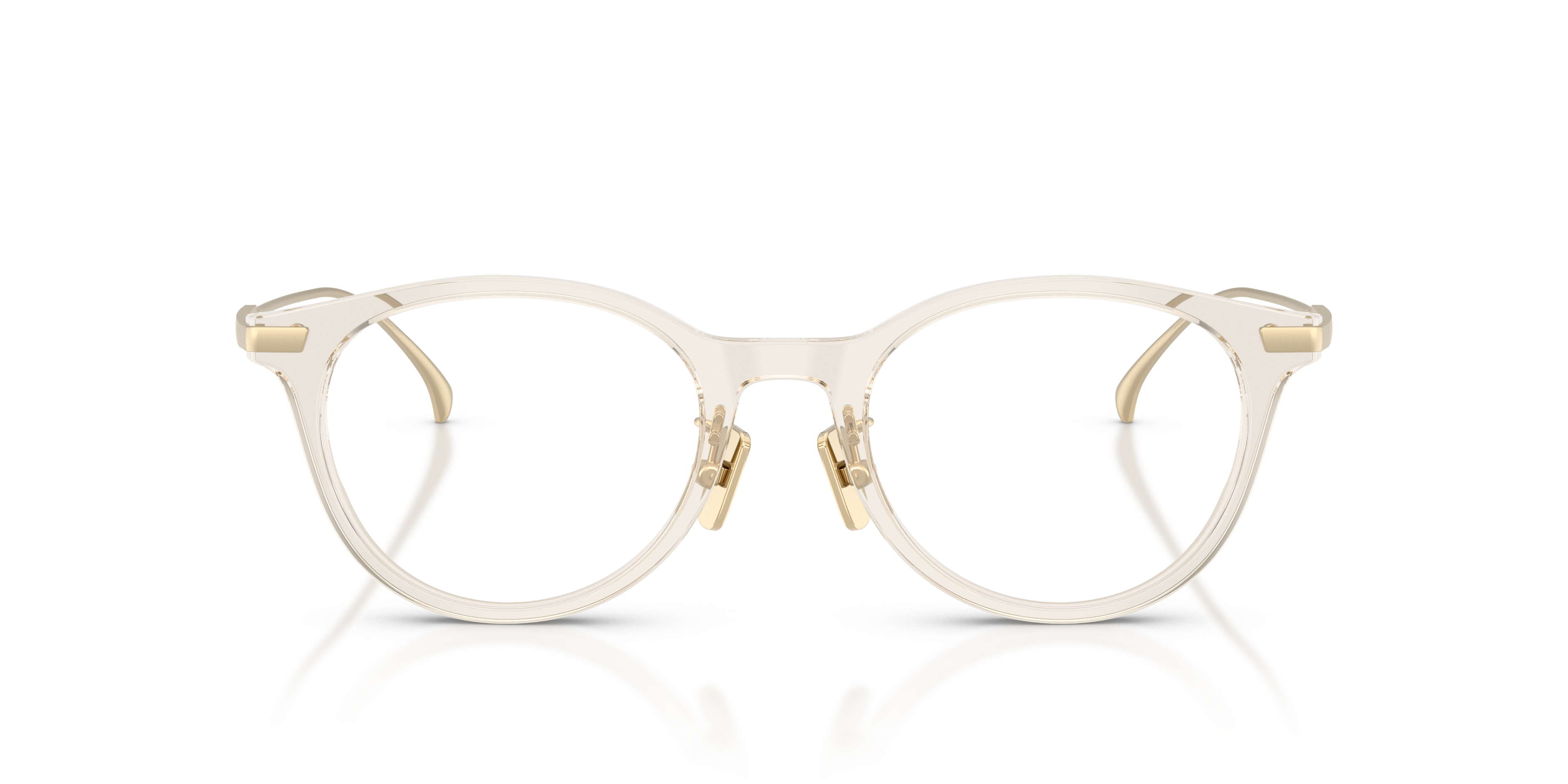 Moncler Unisex Moncler ME2022D 3003 Monturas ópticas Acetato Marrón Transparente Redonda Norma