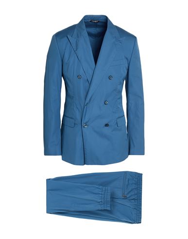 Man Suit Slate blue Size 34 Cotton
