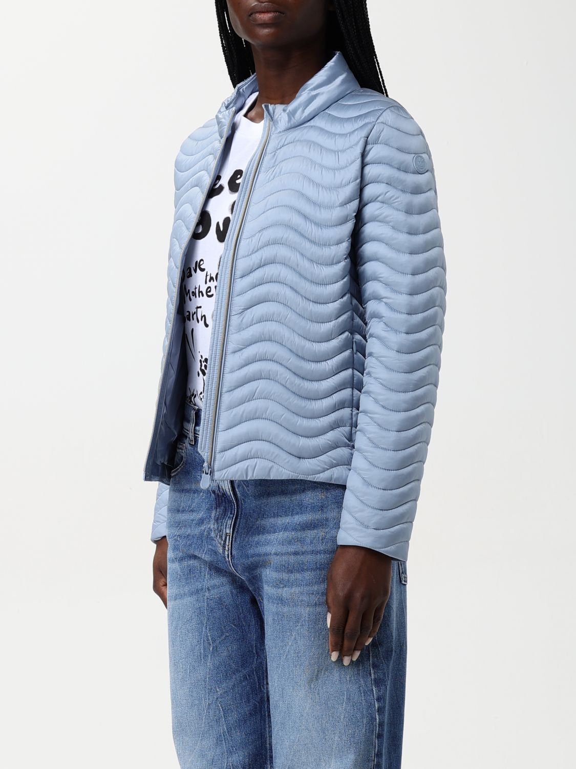 Jacket Woman color Gnawed Blue