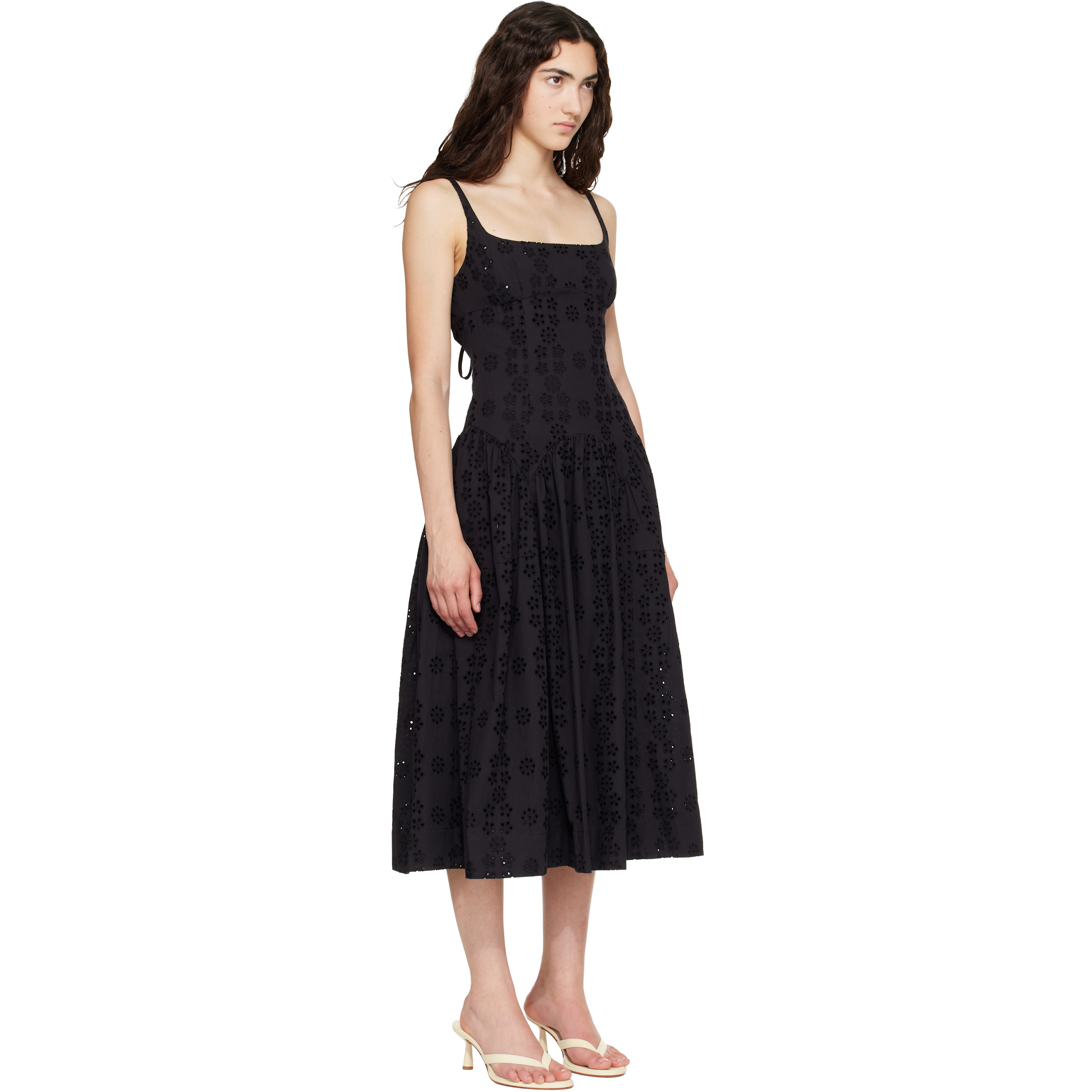 Black Cricket Midi Dress