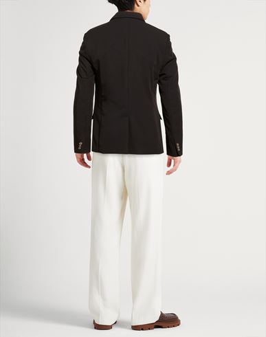 Man Blazer Black Size M Polyester, Viscose, Elastane