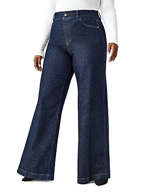 Flared wide-leg jeans - Blue