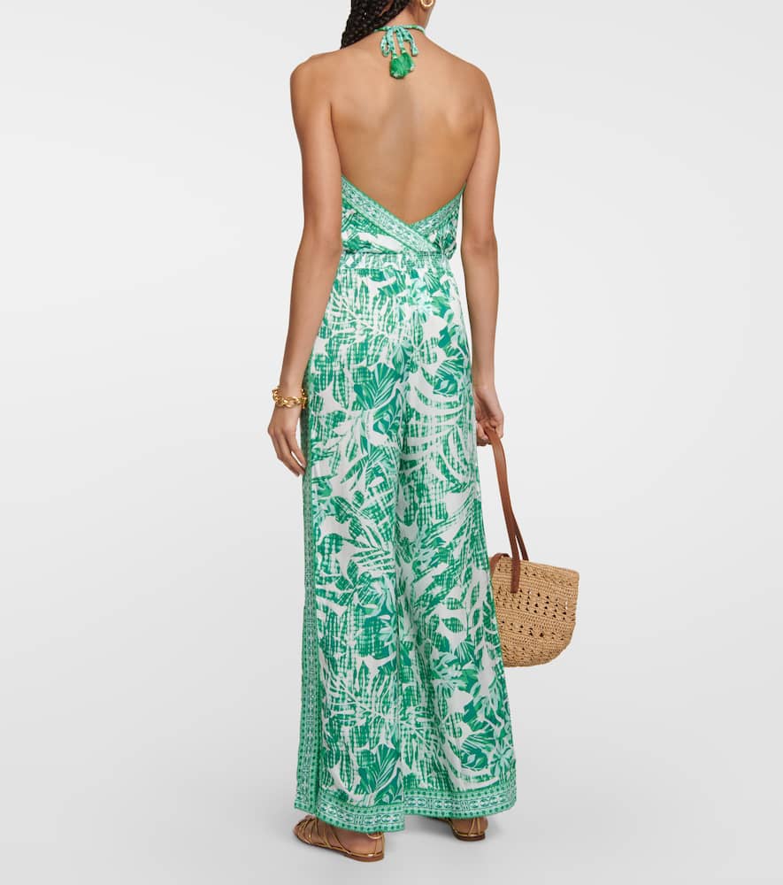 Poupette St Barth Isabelle printed halterneck jumpsuit