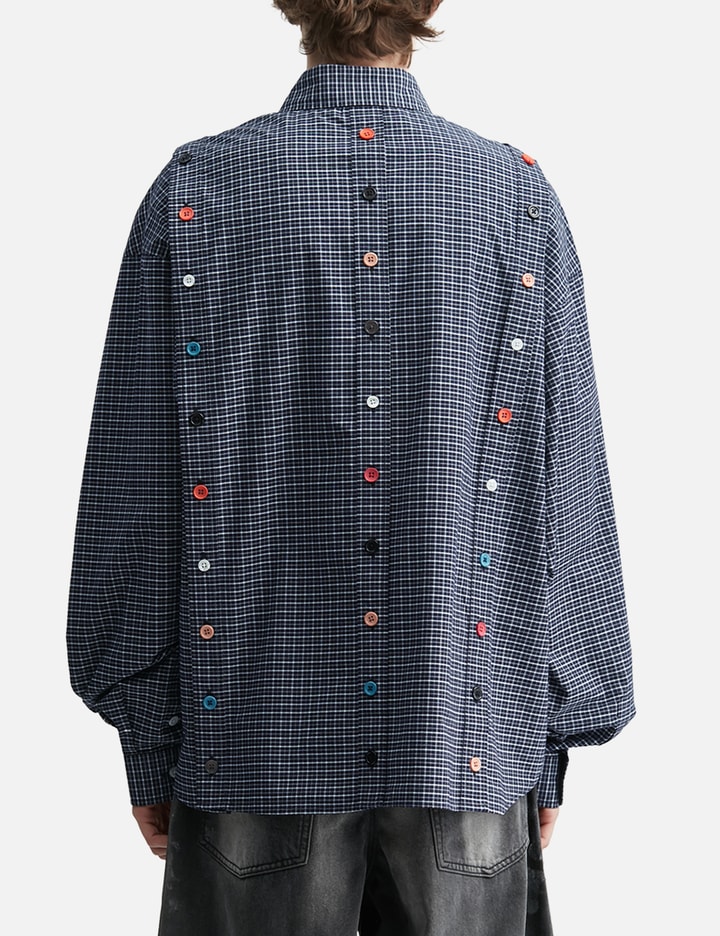 Blue Detachable Shirt With Special Buttons