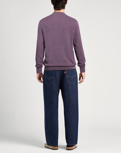 Man Sweater Mauve Size XL Cotton