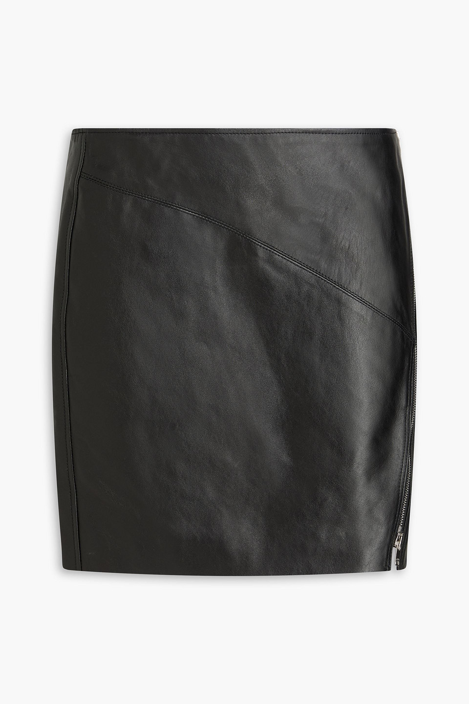 Jeanne leather mini skirt - Black - FR 38