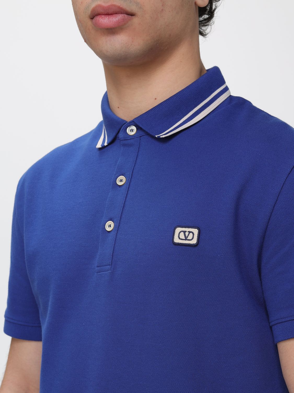 Polo Shirt Men color Blue