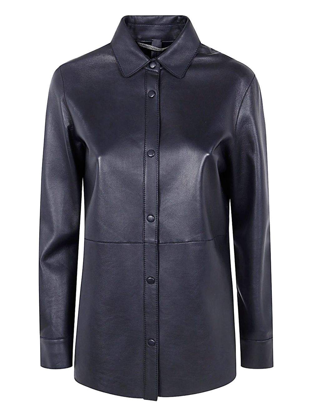 Leather shirt - Brown