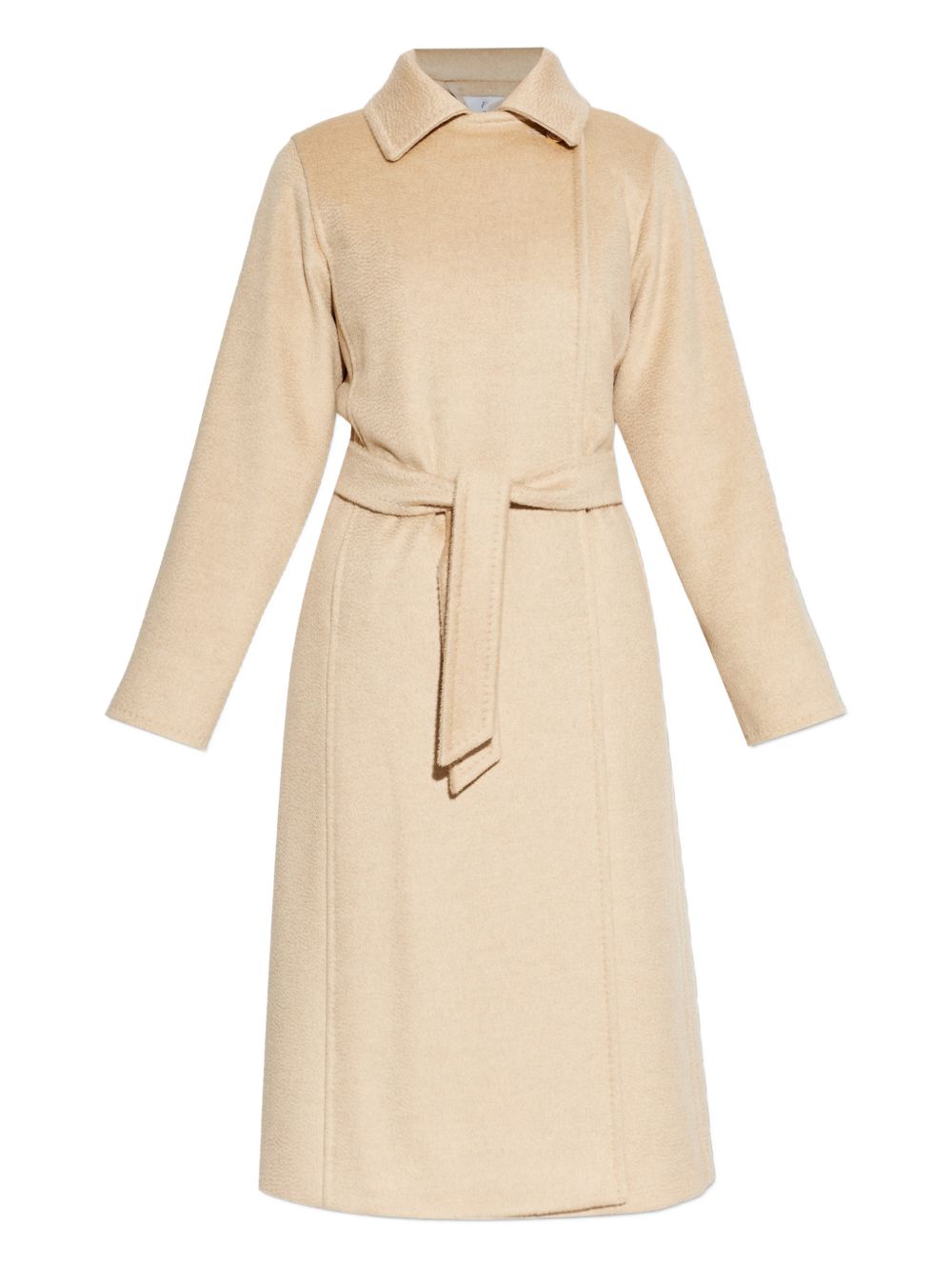 Classic Camel Jacket with Adjustable Belt