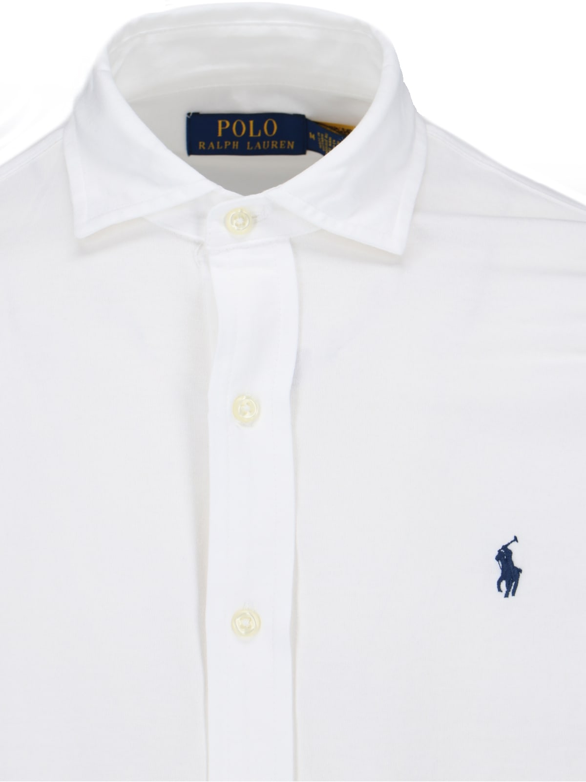 Embroidered polo-pony shirt - White