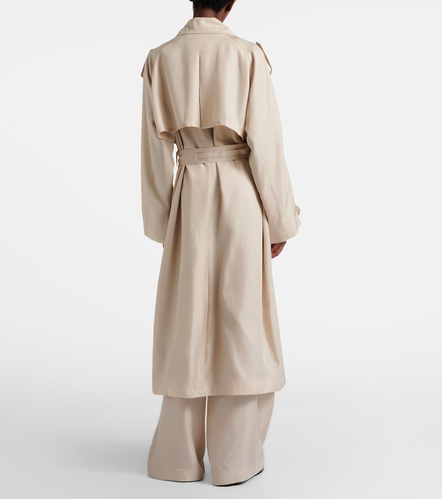 Veyron ovesized twill trench coat