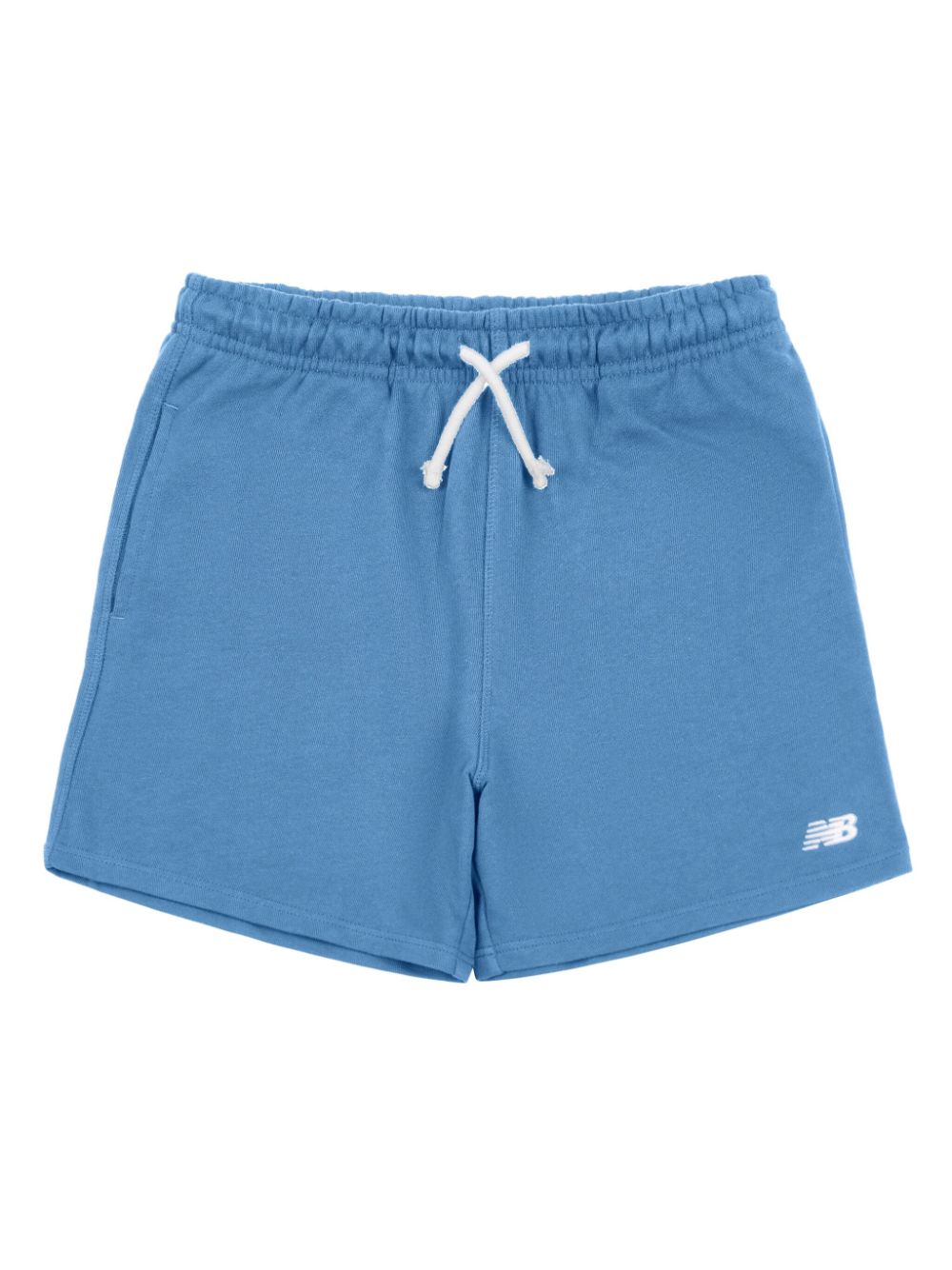 Logo-embroidered shorts - Blue