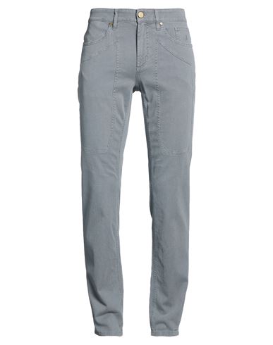 Man Pants Grey Size 32 Cotton, Lyocell, Elastane
