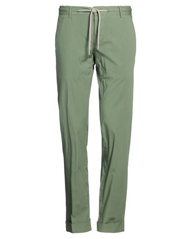 Evoluto Man Pants Military green Size 30 Cotton, Elastane