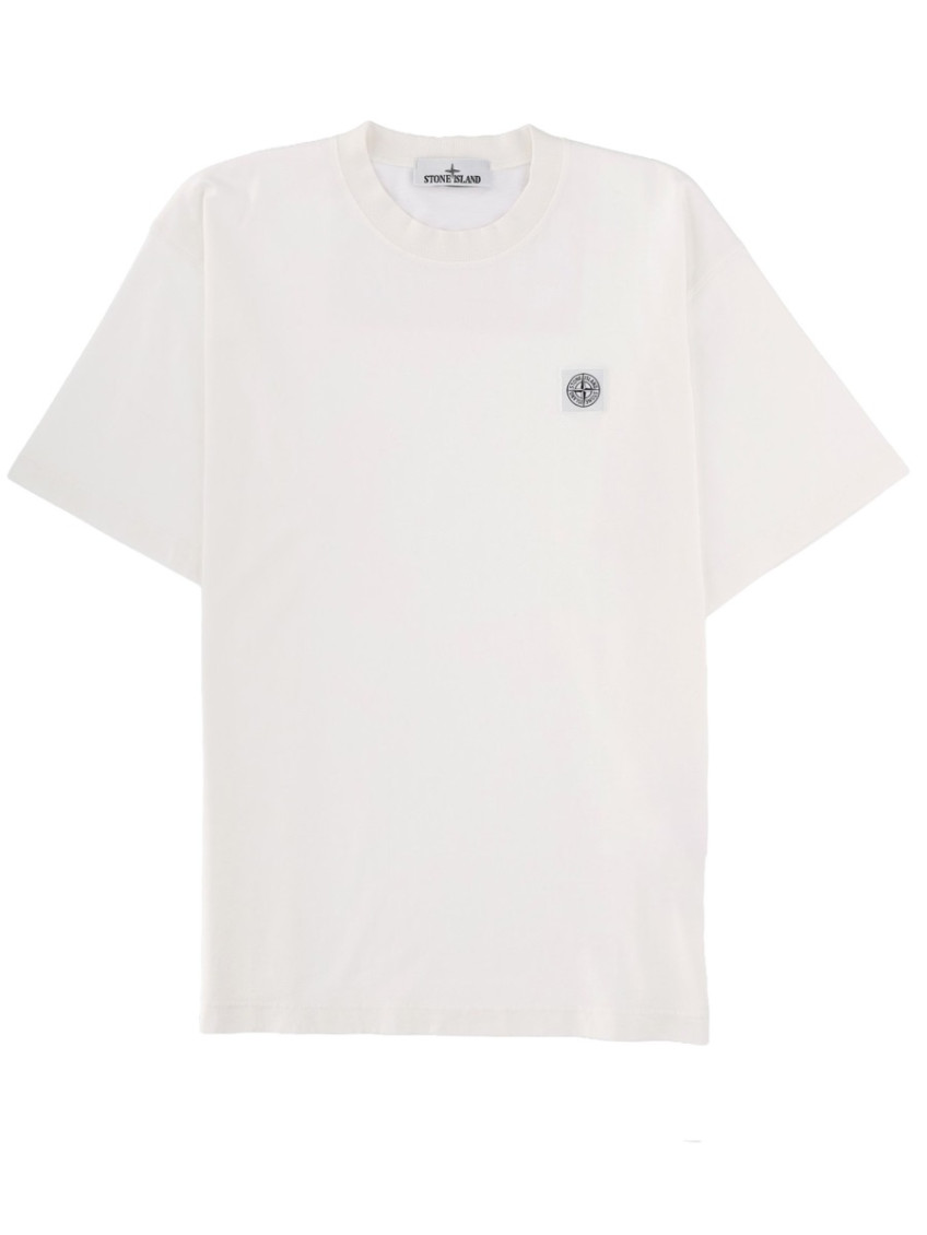 Stone Island - cotton logo patch t-shirt