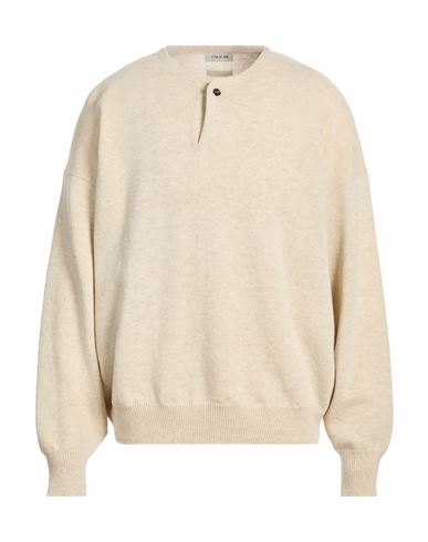 Man Sweater Beige Size XL Merino Wool