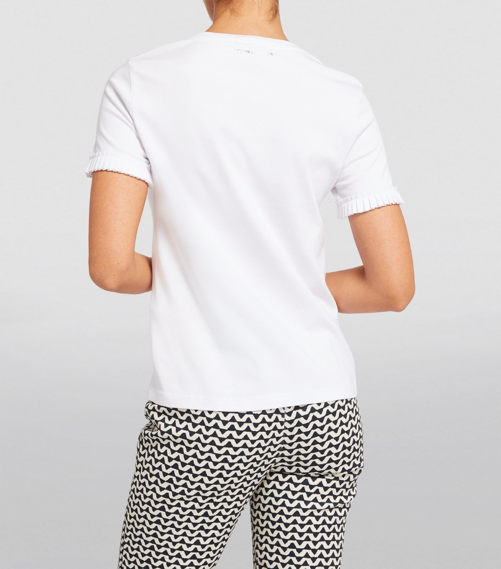 Cotton Frill-Detail T-Shirt