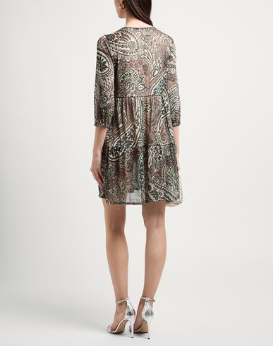 Siyu Woman Mini dress Brown Size 6 Polyester, Polyamide