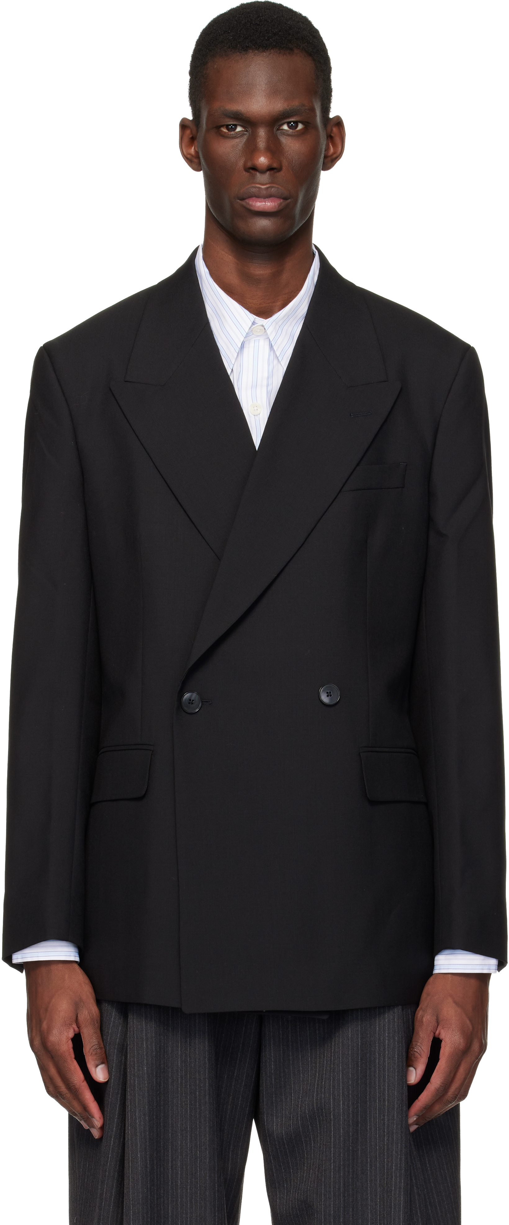 Black Double Breasted Blazer