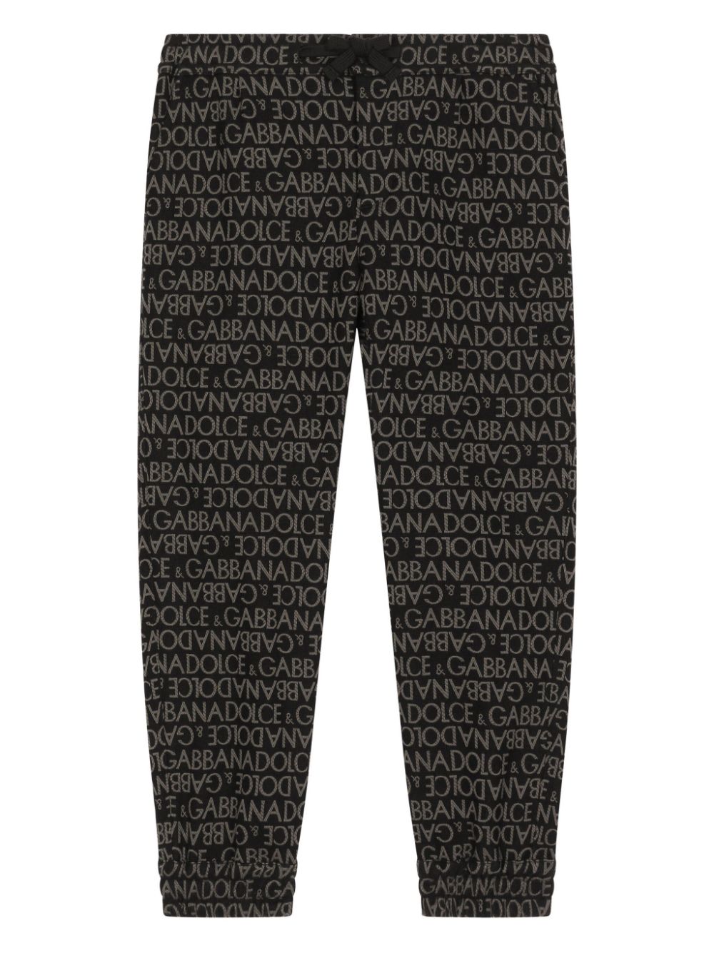 Logo-print cotton-blend trousers - Black