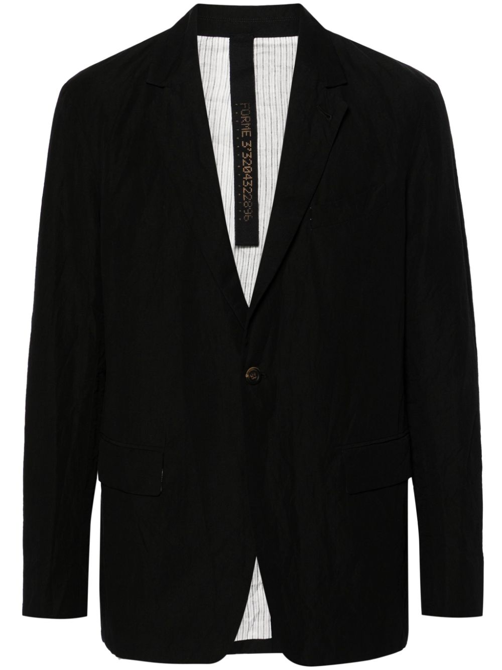 1B Lounge single-breasted blazer - Black