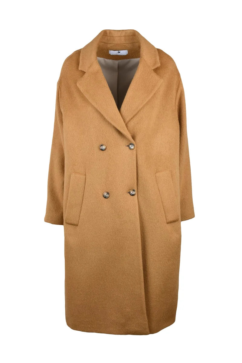 Double-Breasted Coat - Beige