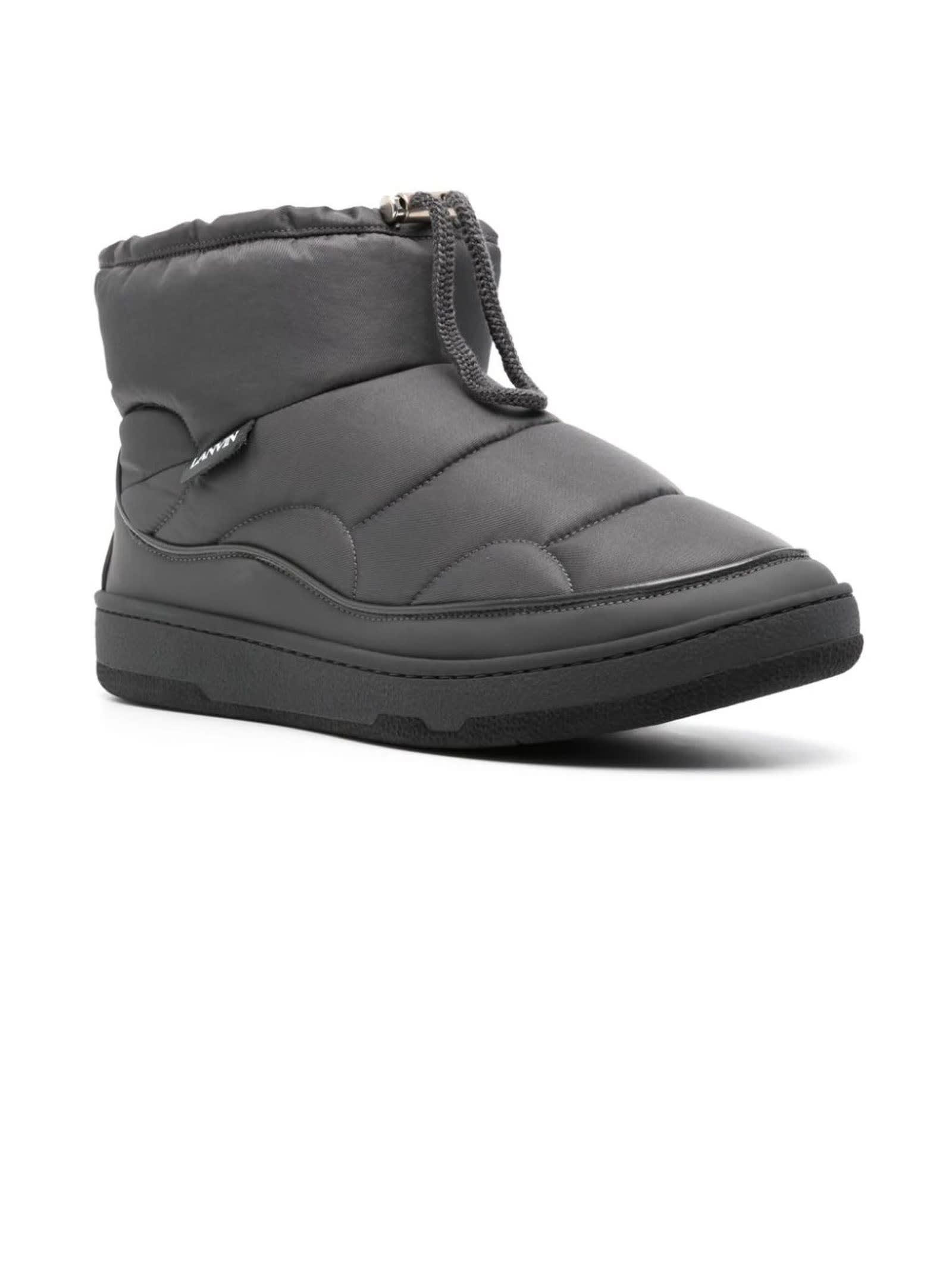 Dark Grey Padded Ankle Boots
