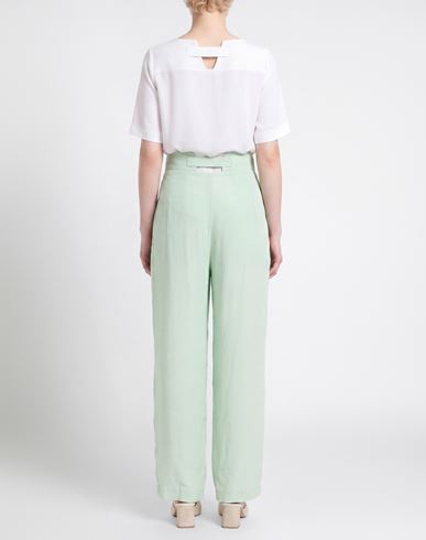 Fête Impériale Woman Pants Light green Size 2 Organic cotton, Hemp