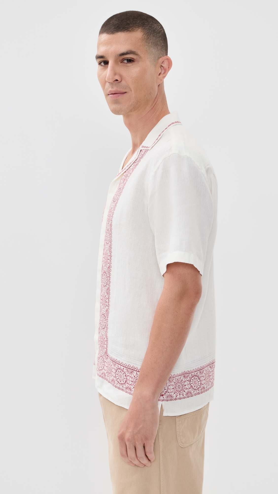 Maitan Linen Alchemy Shirt Dark Ruby