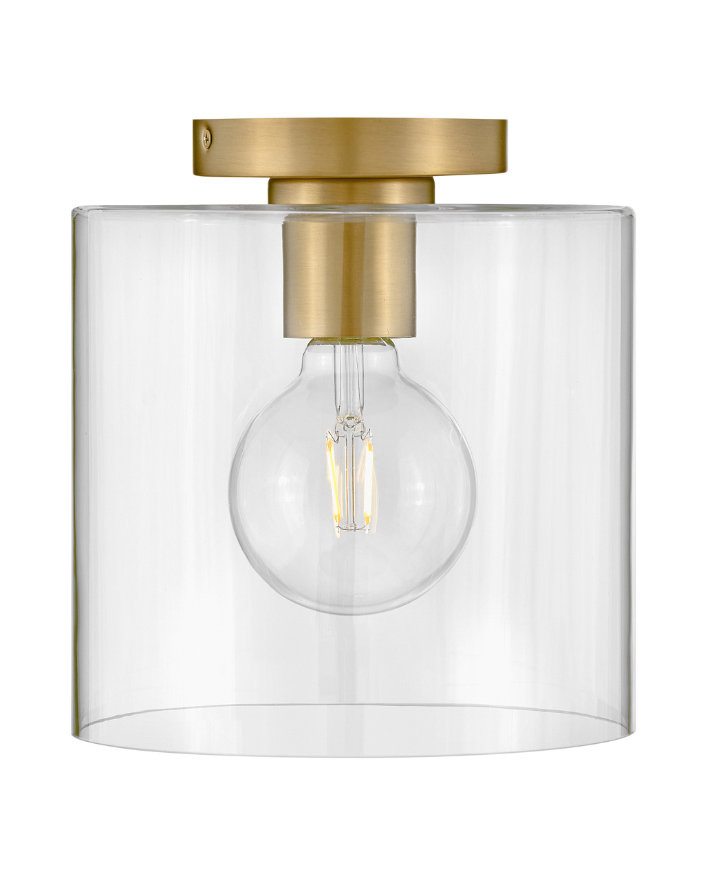 Lacquered Brass LED Flush Mount from the Pippa Collection