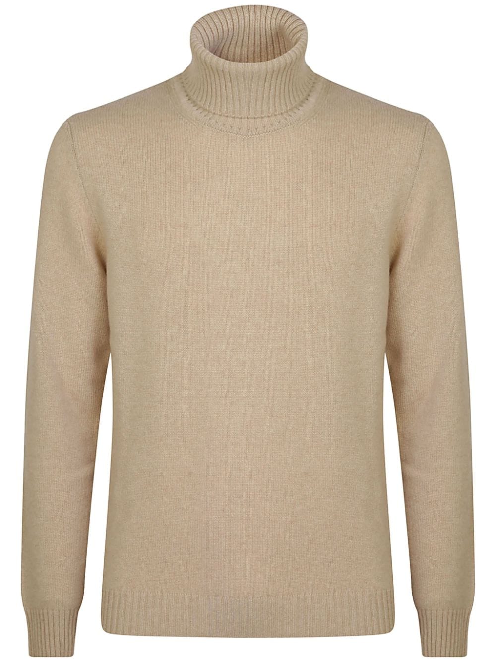 Roll-neck jumper - Black