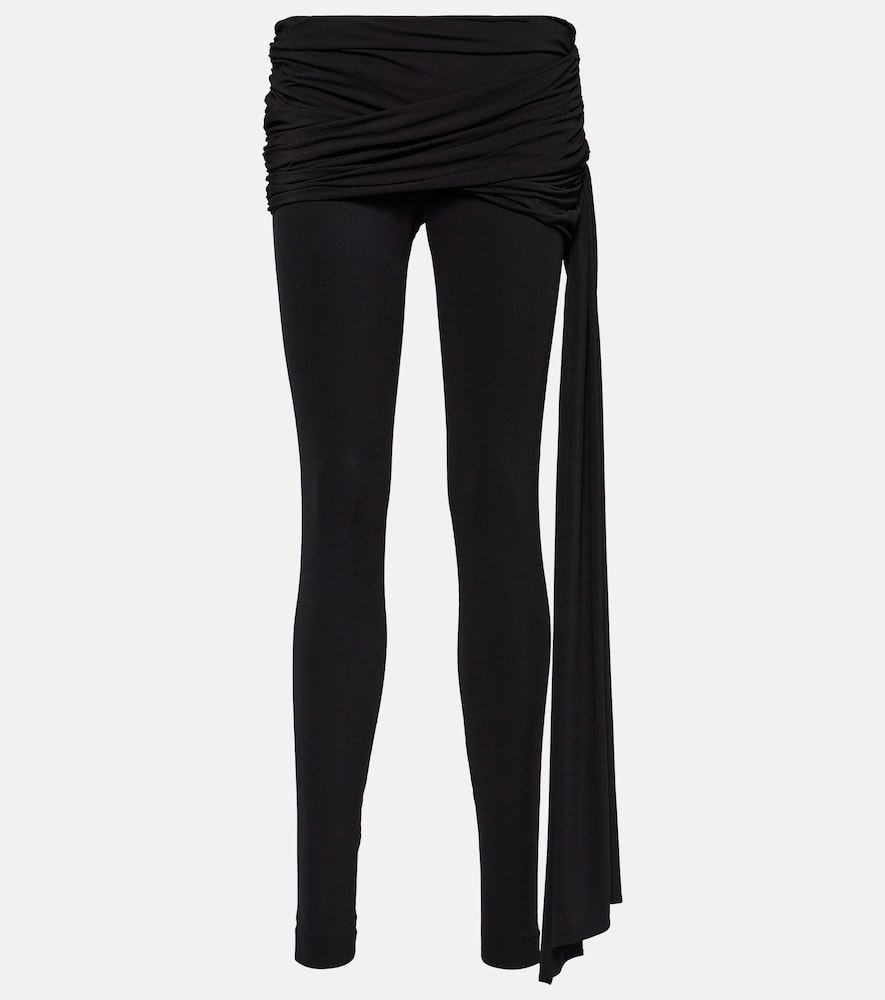 Low-rise jersey leggings