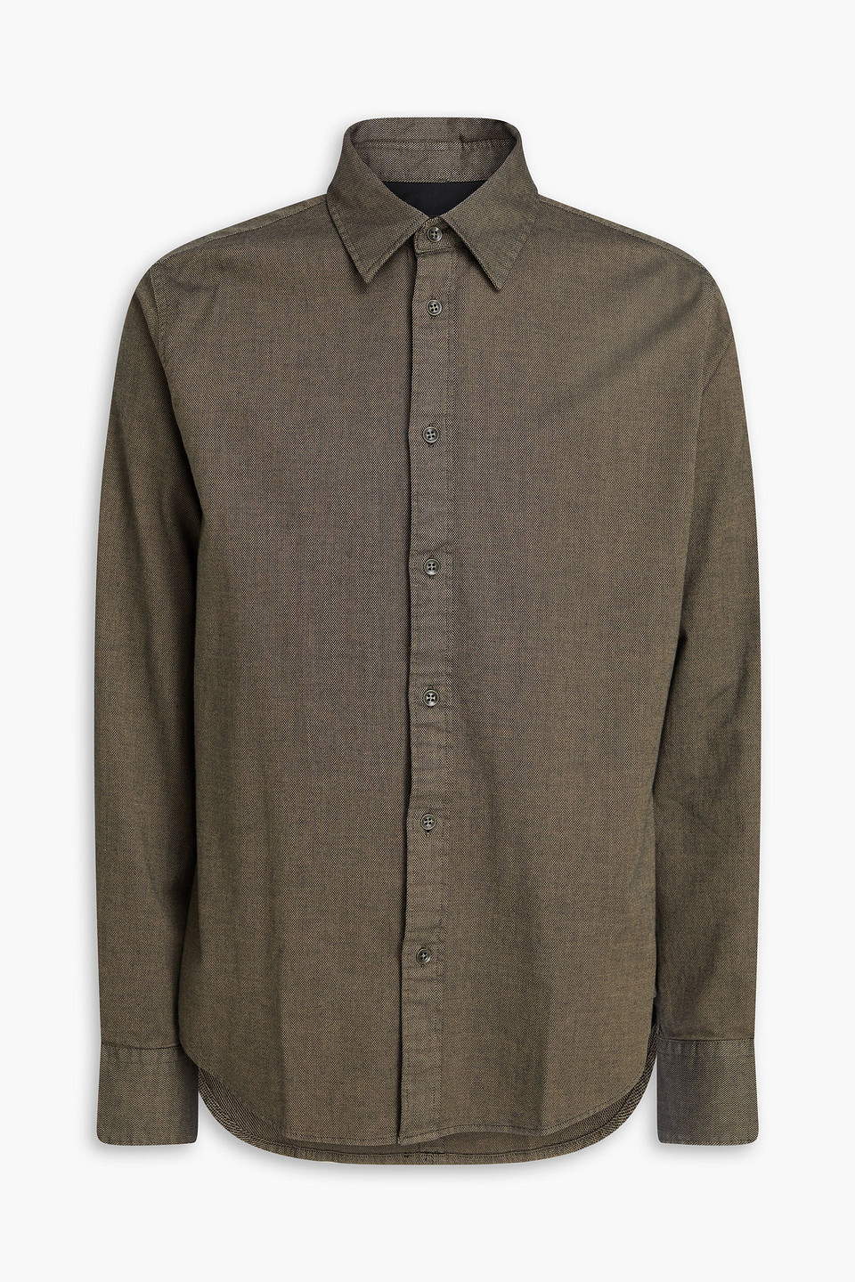 Tomlin cotton-blend piqué shirt - Green - XS