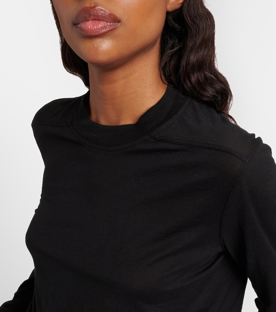 Belted cotton jersey T-shirt