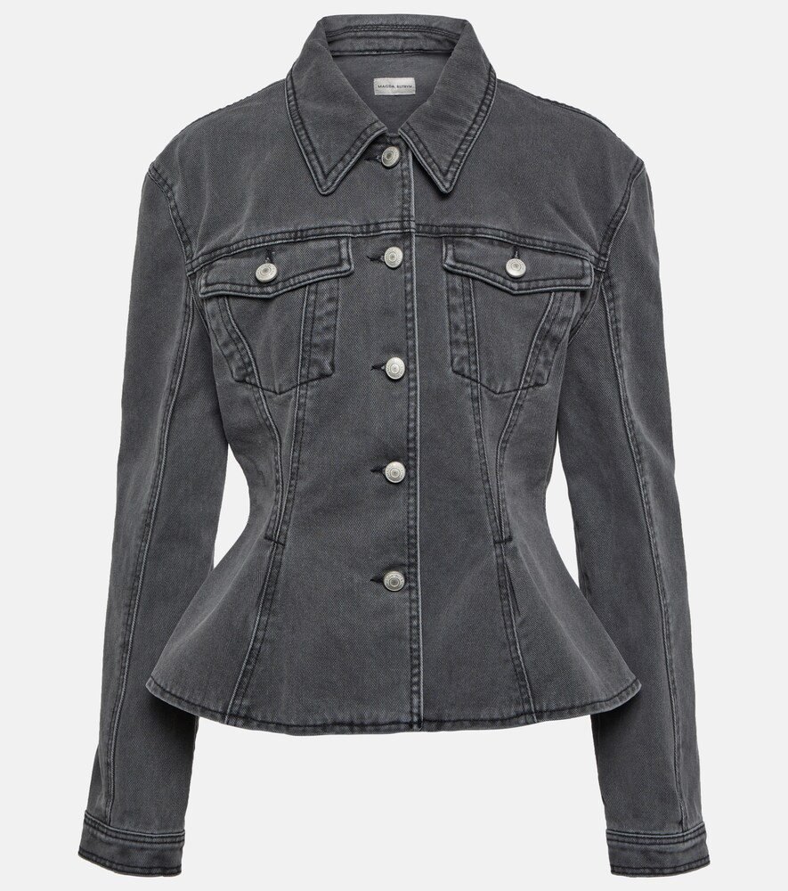 Peplum denim jacket