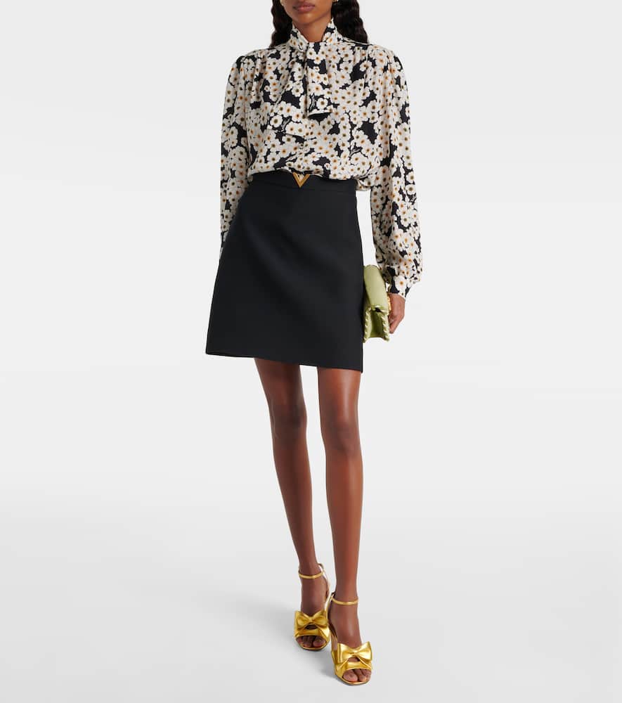 Crepe Couture VGold miniskirt