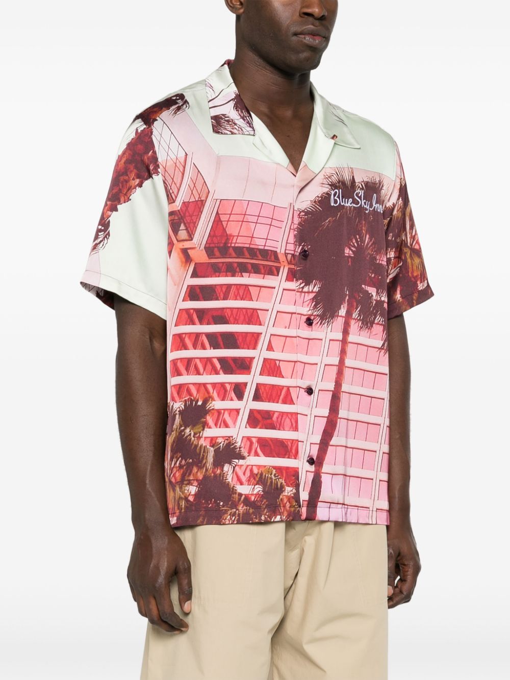 Condo graphic-print shirt - Pink
