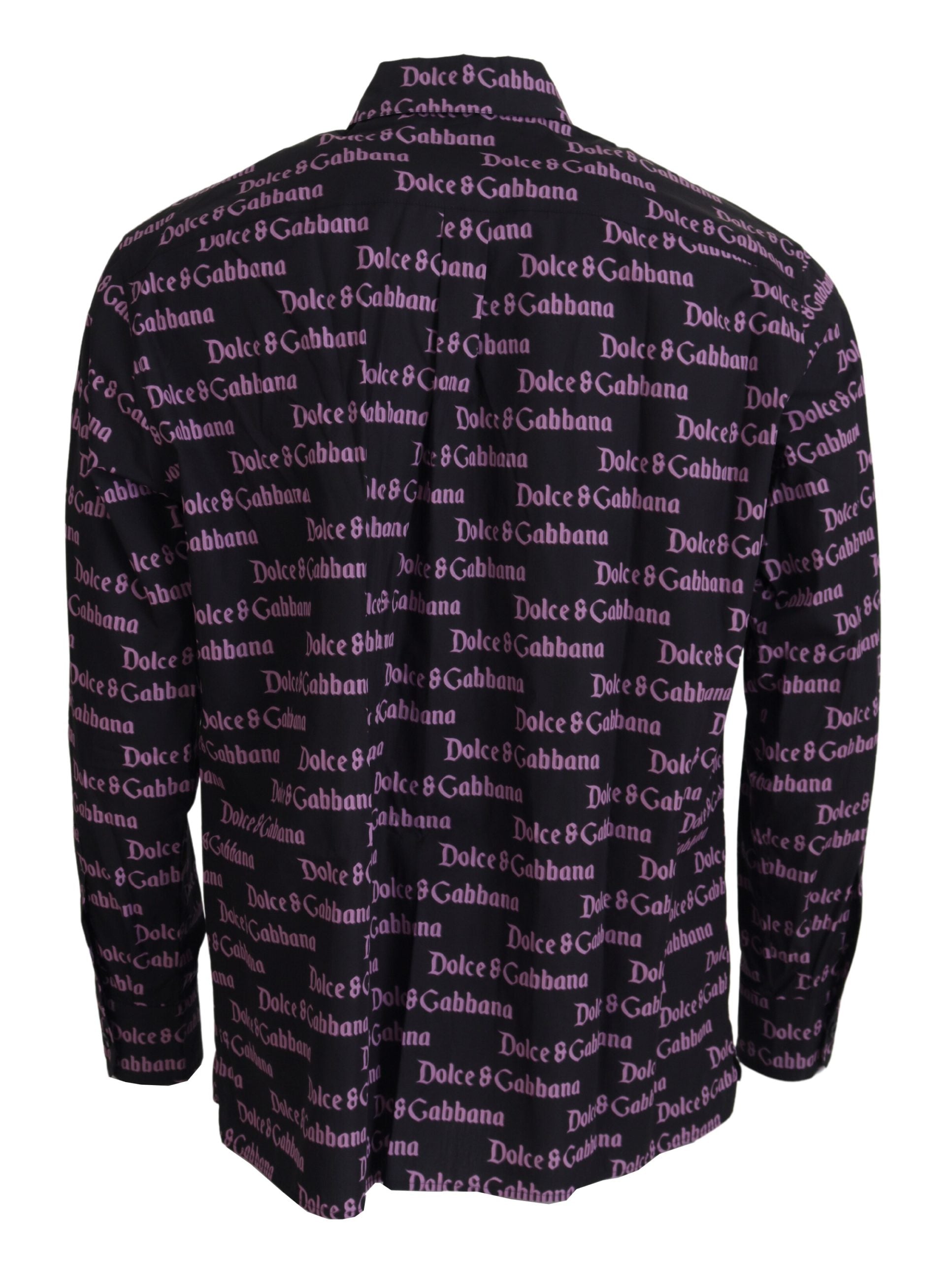 Logo-Print Cotton Shirt — Black