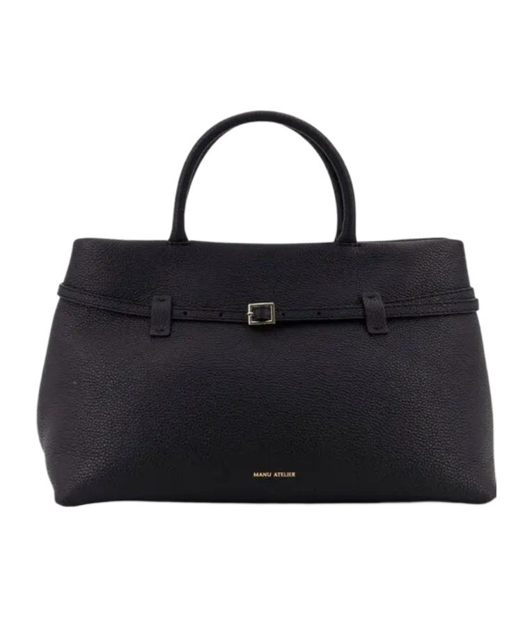 Leather tote bag
