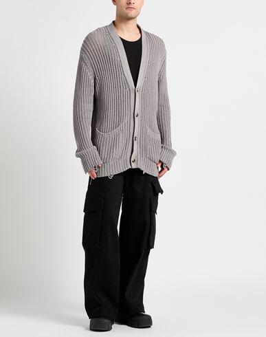 Maison Flâneur Man Cardigan Grey Size 36 Cotton