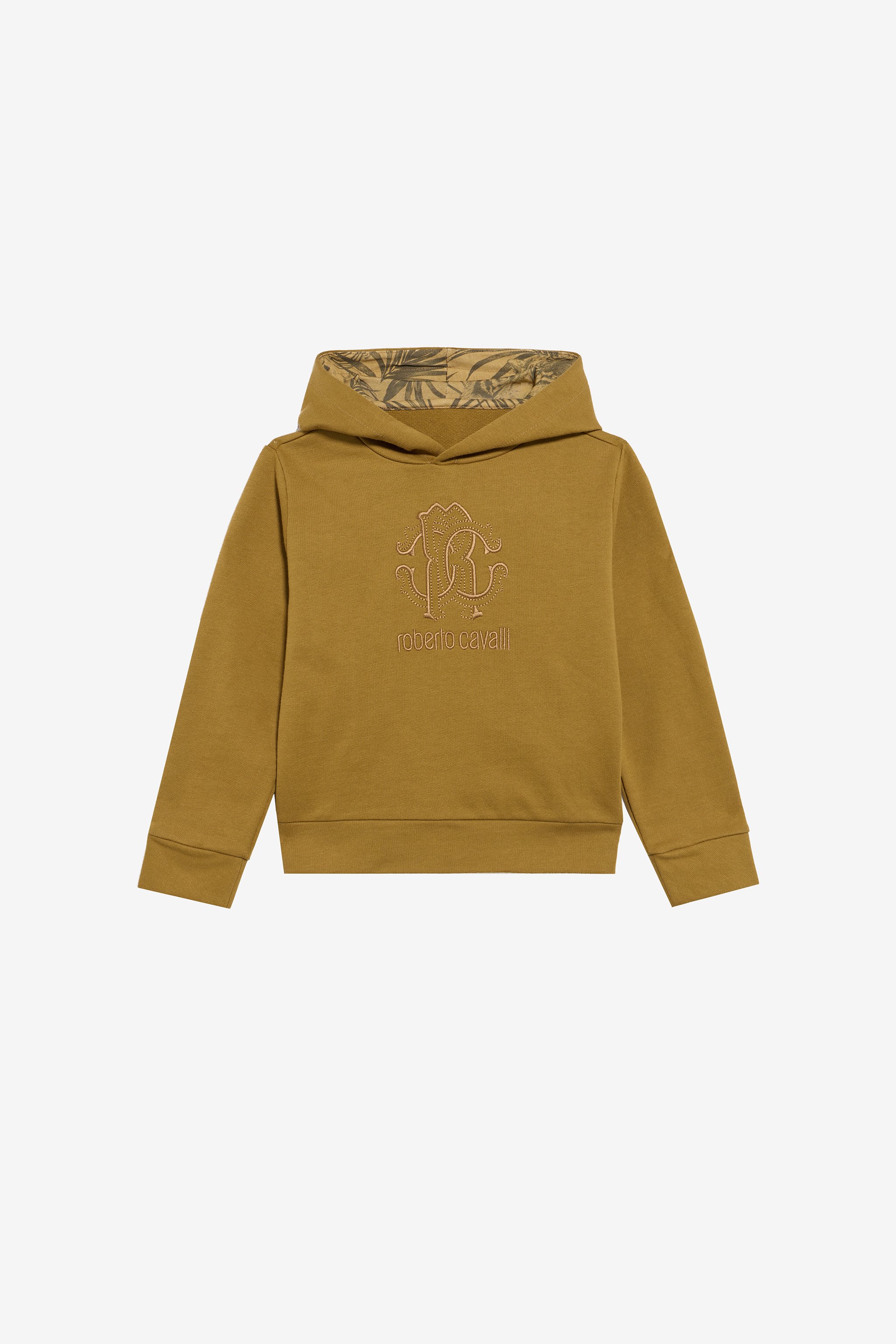 Ochre Hoodie Sweatshirt With Monogram Rc