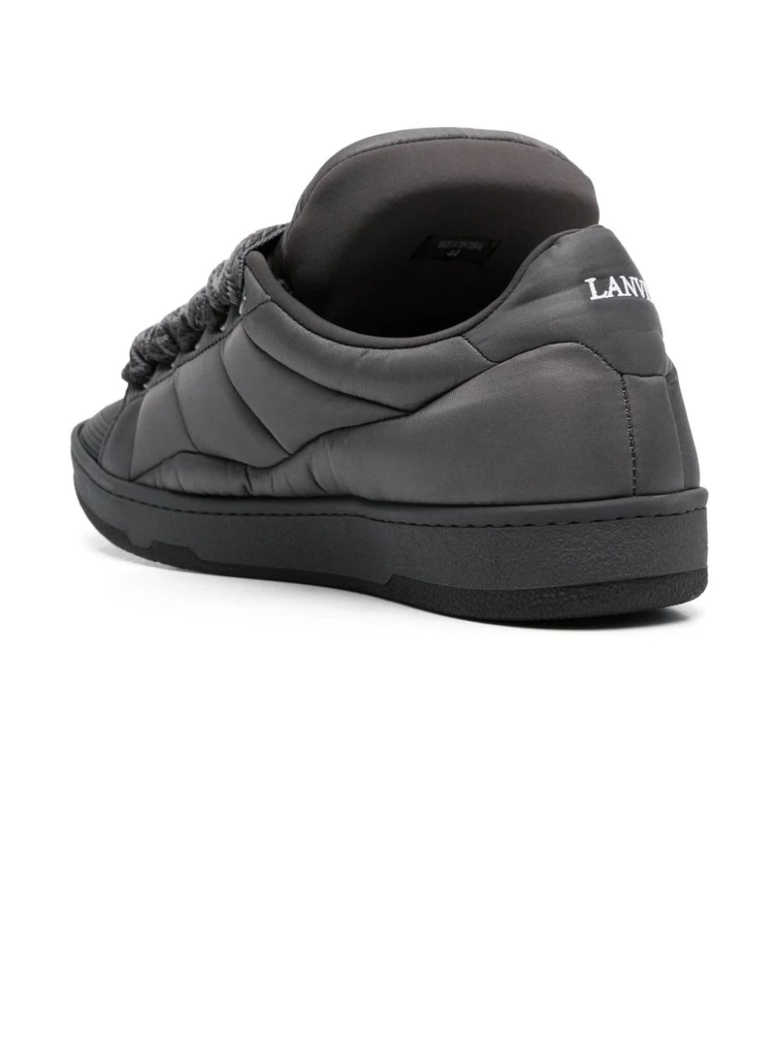 Dark Grey Techno Curb Sneakers