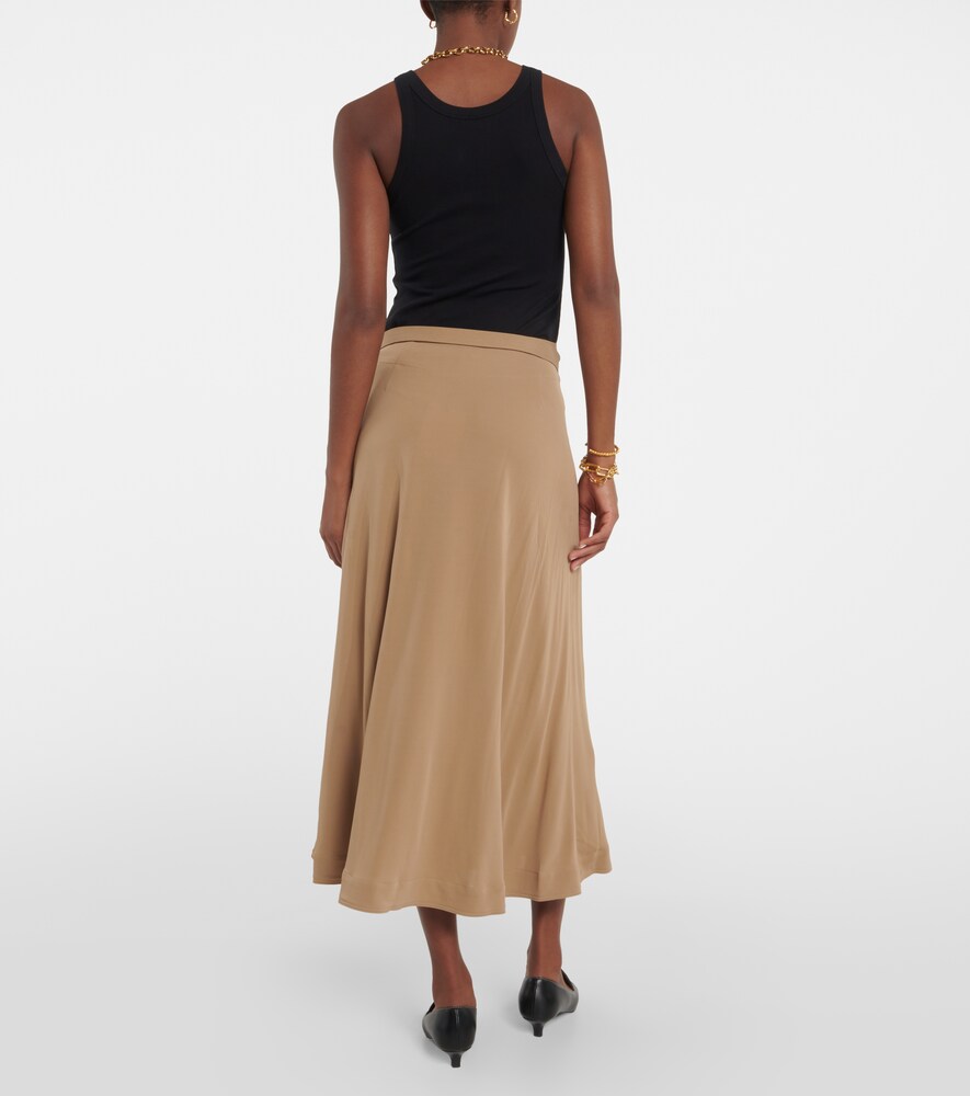 Jersey wrap skirt