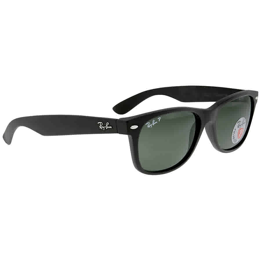 New Wayfarer Classic Polarized Green Unisex Sunglasses RB2132 622/58